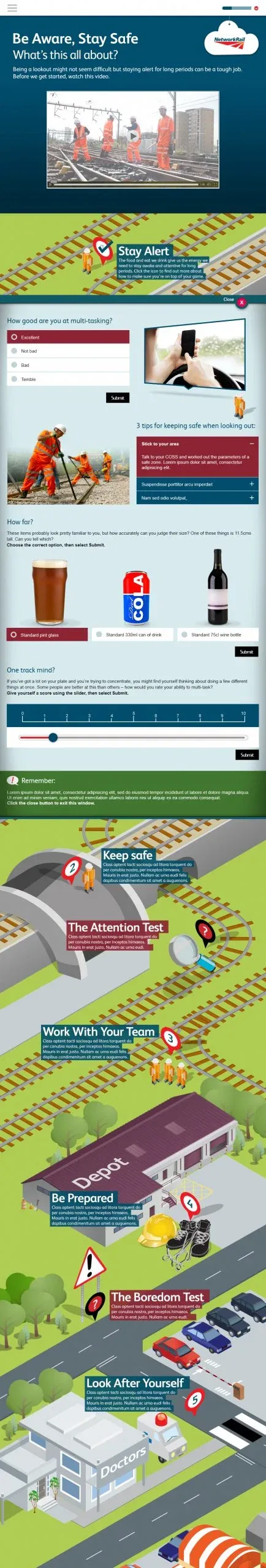 Network Rail elearning project page