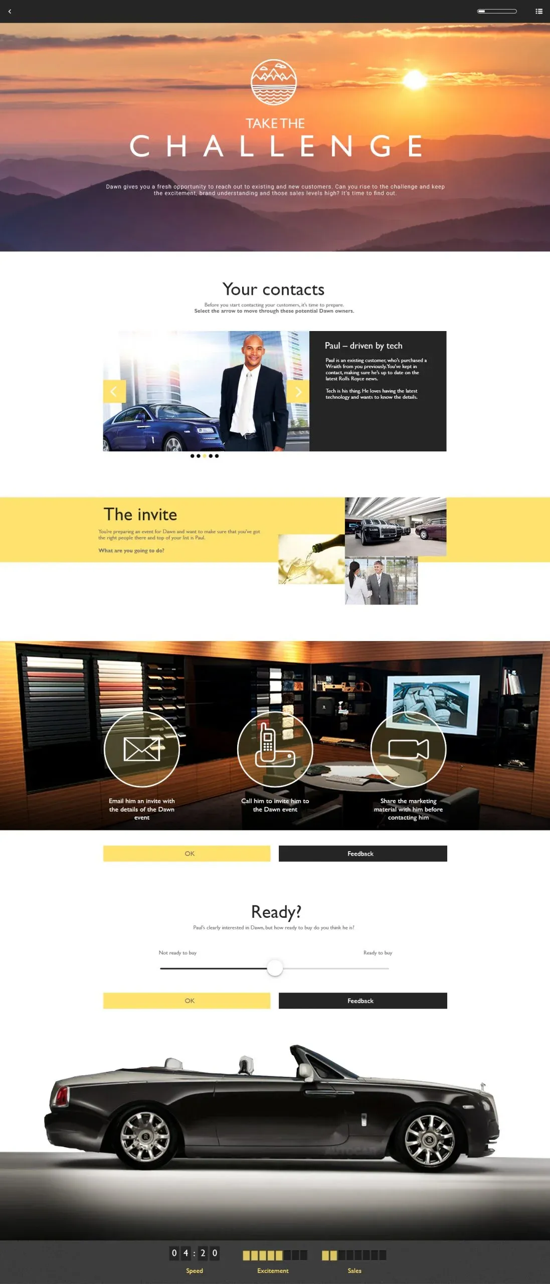 Rolls Royce elearning project page