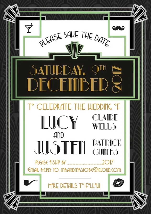 Bride & Groom wedding stationery project work