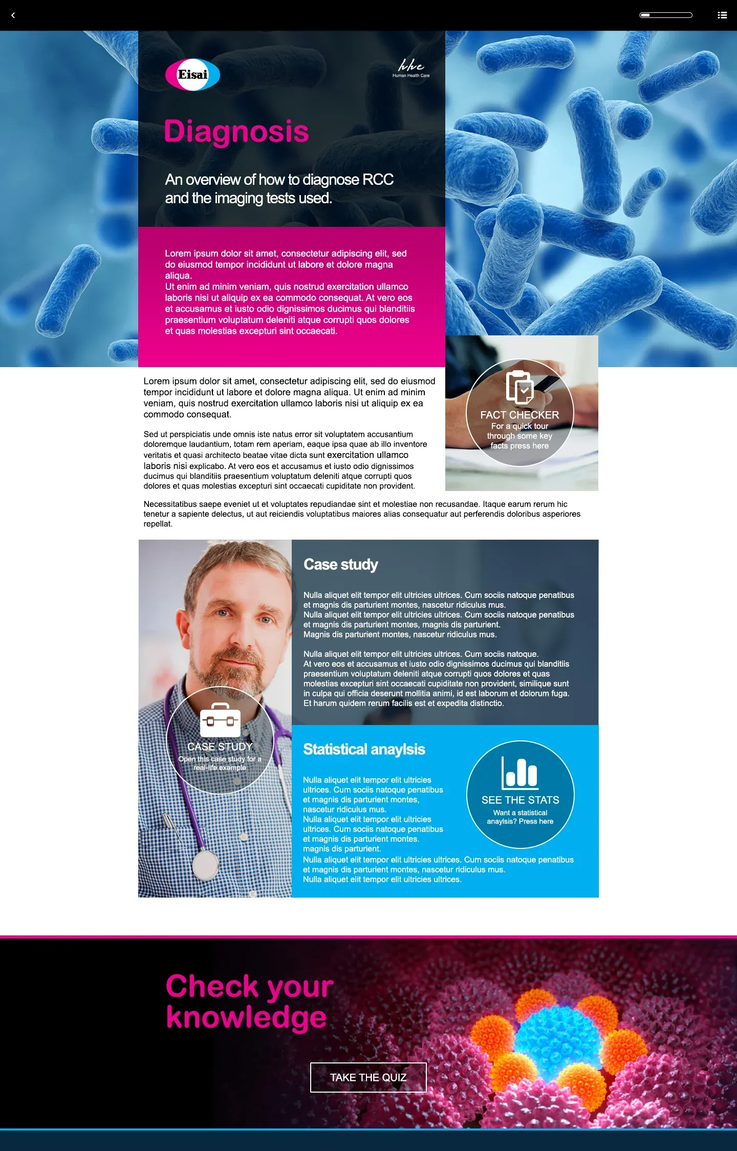 Eisai elearning project page