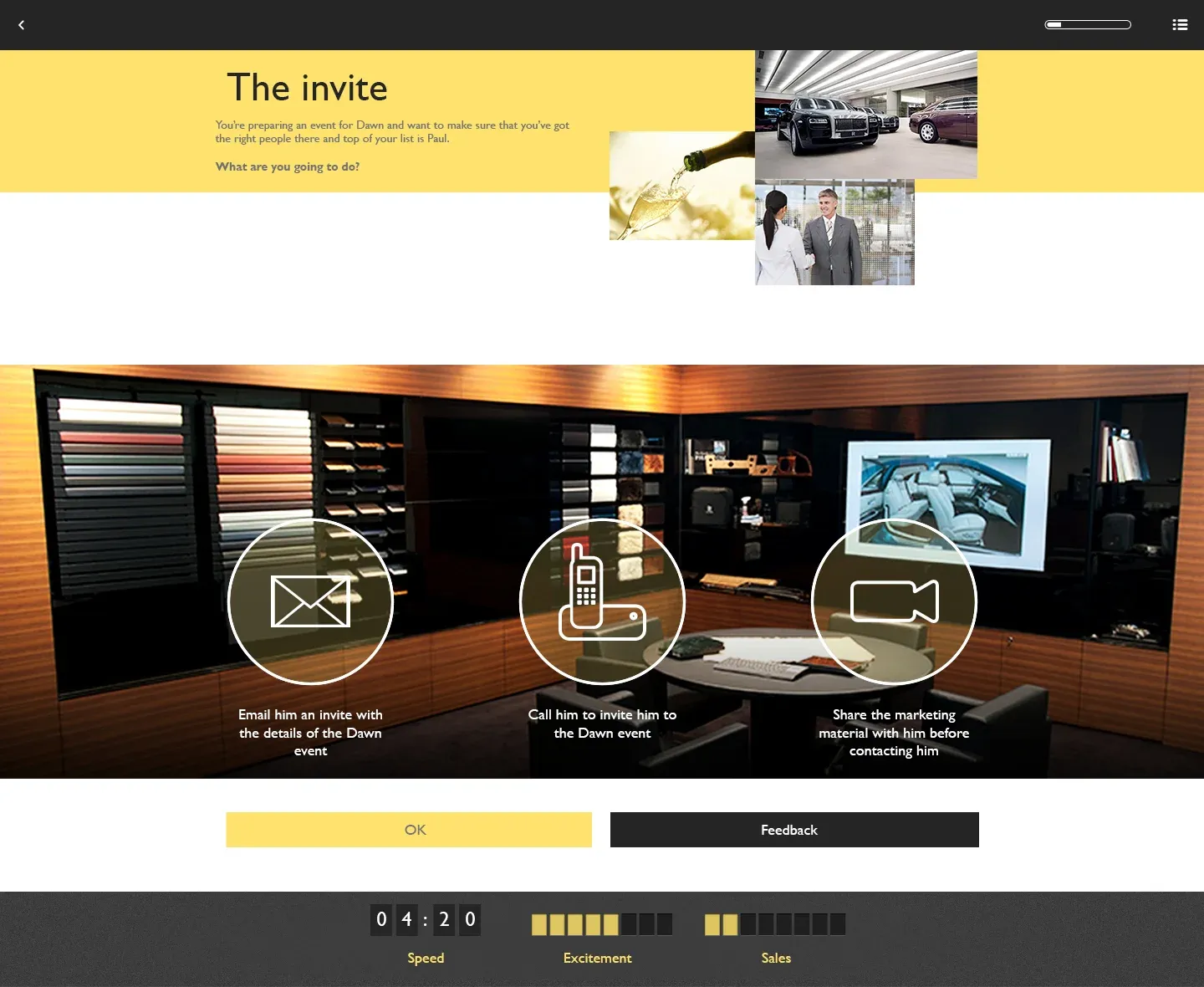 Rolls Royce elearning project page