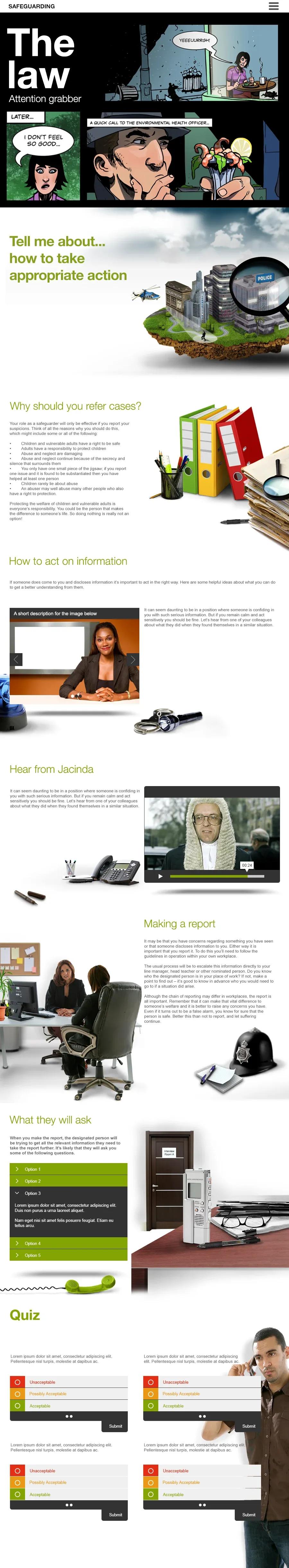 Compass Group elearning project page