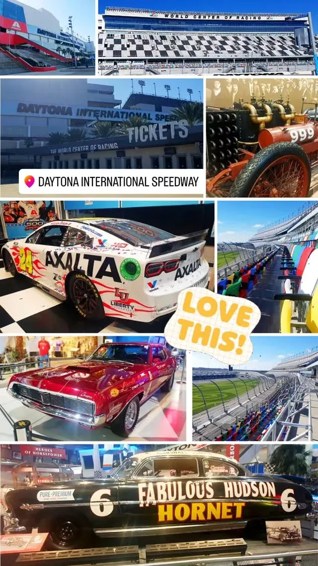 The World Centre of Speedway Racing!! What an amazing place to visit whilst touring around Florida. Soooo glad we made a "pit stop" here... sorry! Couldn't resist the pun 😂🤪
It's such a vast track, and I can imagine on a sold-out day the atmosphere and crowd noise is something out of this world! We were lucky enough to see some cars lined up at the start line, all revving their engines... great sound! 🤘🏻#creative #beautiful  #luxuryclassicandvintagecars #artphotography #creative #ᴄᴀʀᴘʜᴏᴛᴏɢʀᴀᴘʜʏ #carphotos #picoftheday #photoangles #depthoffieldphotography #vintagecars #vintagecaradventures #daytona #daytonaspeedwayinternational #daytonaspeedway
