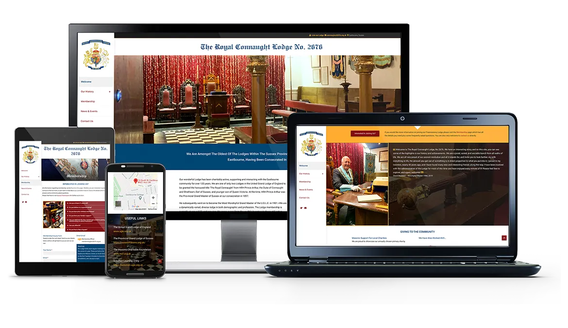 The Royal Connaught Lodge 2676 project device responsive