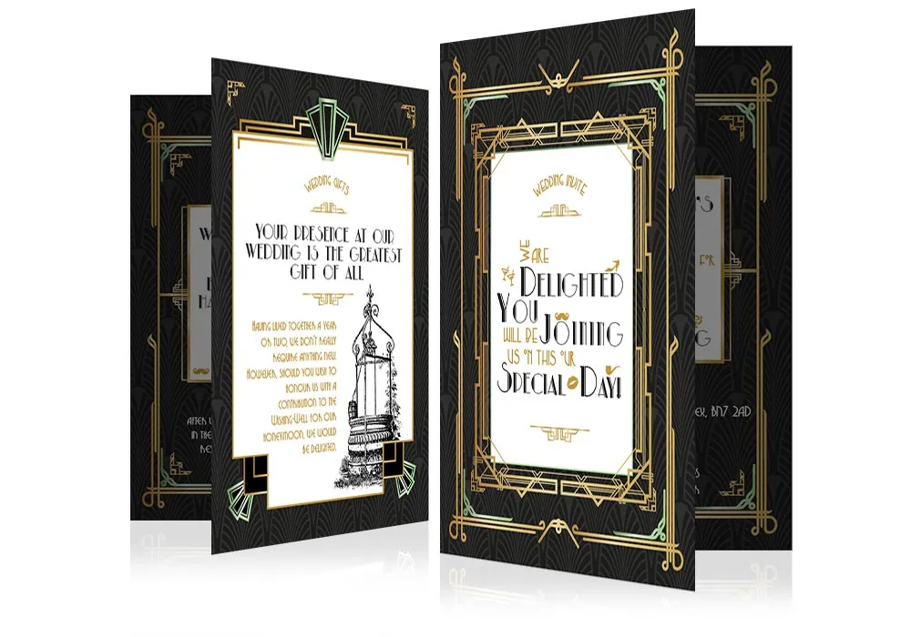 Bride & Groom wedding stationery project work